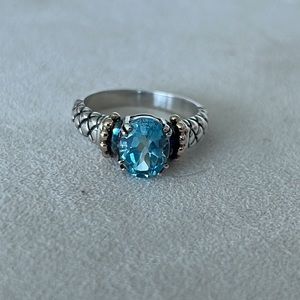 Gorgeous Aquamarine Silver Ring